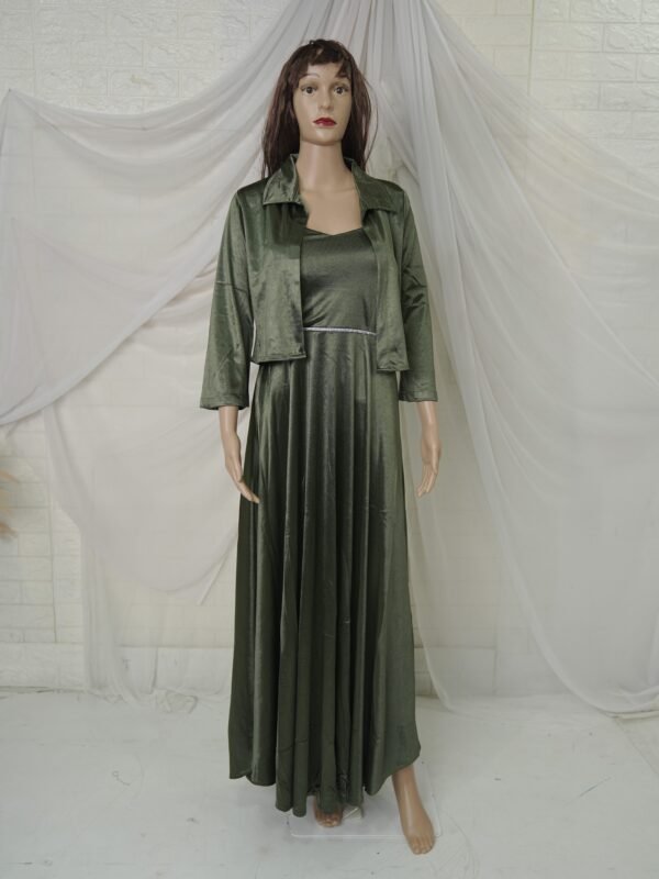 Women Two Piece Velvet Gown