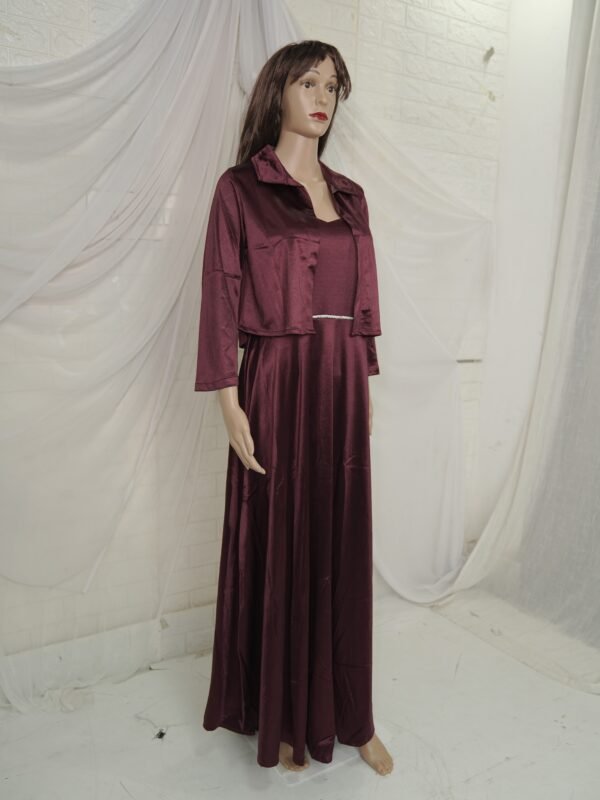 Women Two Piece Velvet Gown