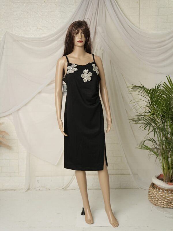 Shoulder Strap Midi Dress