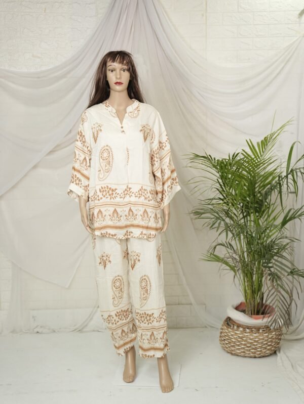 Printed Shirt With Trousers Co-Ords