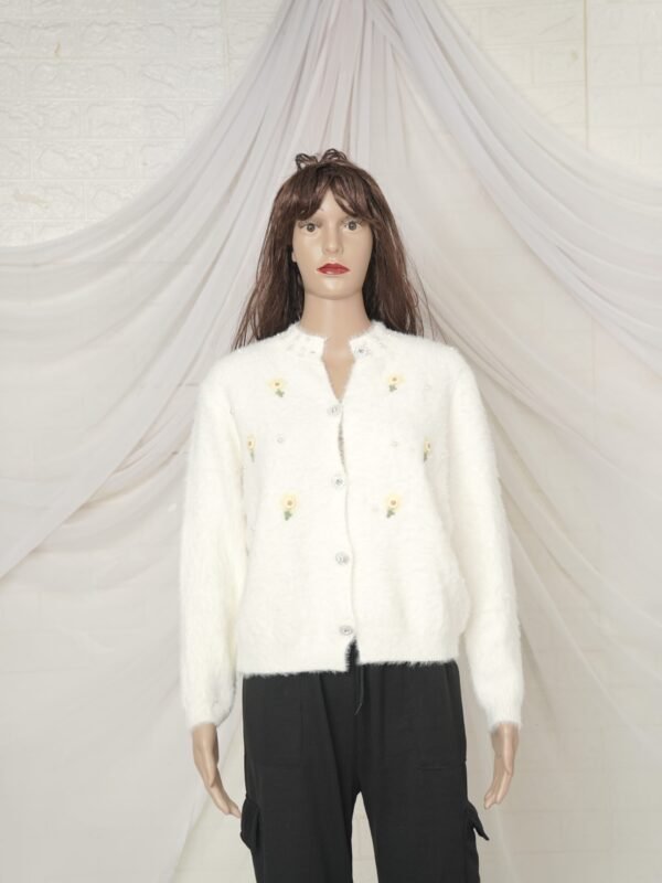 Women White Cardigan