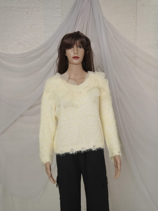 Women Supersoft Light Yellow Sweater