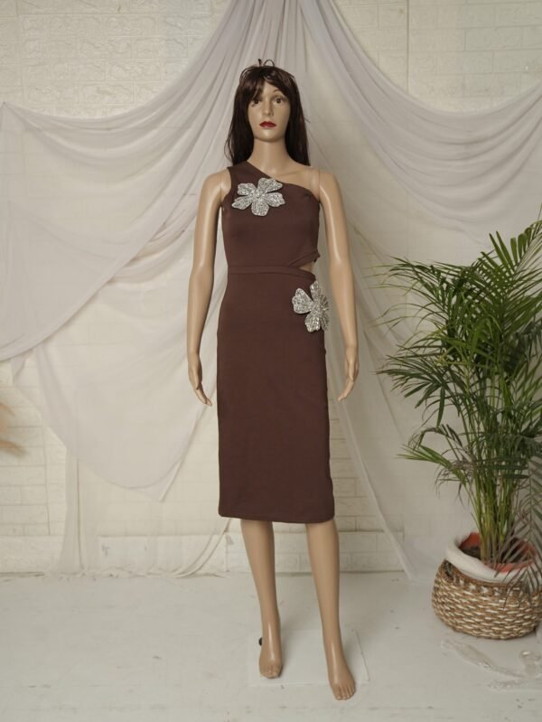 One Shoulder Midi Dress