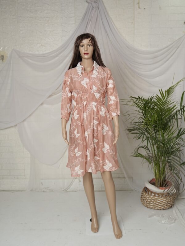 Casual Midi Dress -Thread Work