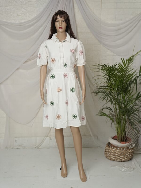 Floral Casual Midi -Thread Work