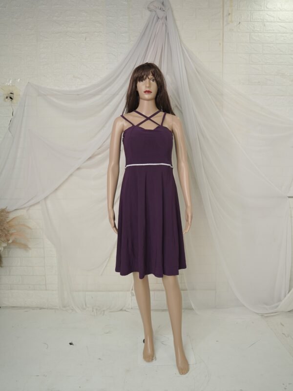 Shoulder Strap Midi Dress