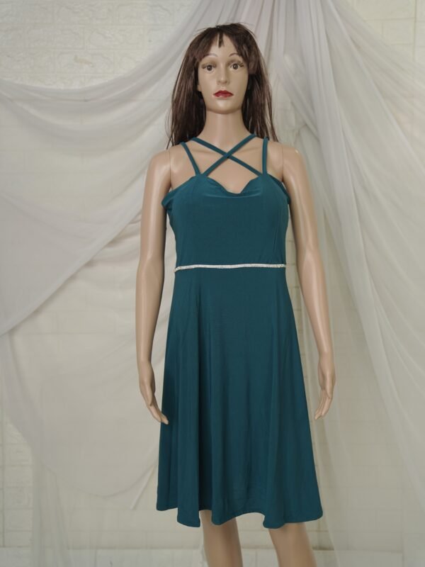 Shoulder Strap Midi Dress